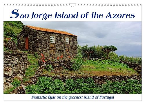 Sao Jorge Island of the Azores - fantastic fajas on the greenest island of Portugal (Wall Calendar 2025 DIN A3 landscape), CALVENDO 12 Month Wall ... trails and old mule tracks along the cliffs.
