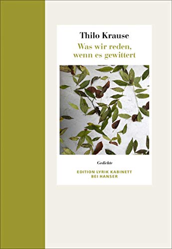 Was wir reden, wenn es gewittert: Gedichte. Edition Lyrik Kabinett von Hanser, Carl GmbH + Co.