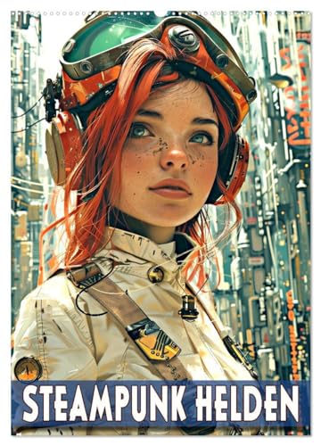 Steampunk Helden (Wandkalender 2025 DIN A2 hoch), CALVENDO Monatskalender von CALVENDO