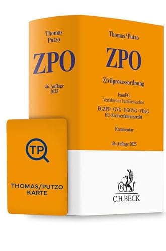 Thomas/Putzo ZPO Chat-Book 2025: Buch + KI-Anwendung FRAG DEN THOMAS/PUTZO (Gelbe Erläuterungsbücher) von C.H.Beck