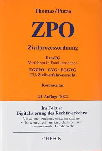 Zivilprozessordnung: FamFG Verfahren in Familiensachen, EGZPO, GVG, EGGVG, EU-Zivilverfahrensrecht (Gelbe Erläuterungsbücher)