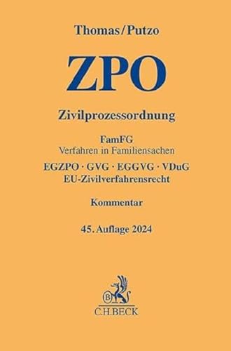 Zivilprozessordnung: FamFG Verfahren in Familiensachen, EGZPO, GVG, EGGVG, VDuG, EU-Zivilverfahrensrecht (Gelbe Erläuterungsbücher) von C.H.Beck