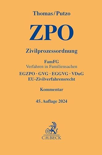 Zivilprozessordnung: FamFG Verfahren in Familiensachen, EGZPO, GVG, EGGVG, VDuG, EU-Zivilverfahrensrecht (Gelbe Erläuterungsbücher)