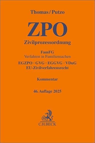 Zivilprozessordnung: FamFG Verfahren in Familiensachen, EGZPO, GVG, EGGVG, VDuG, EU-Zivilverfahrensrecht (Gelbe Erläuterungsbücher) von C.H.Beck