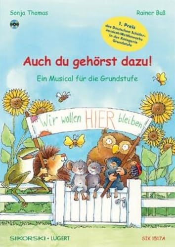 Auch du gehörst dazu!: Ein Musical für die Grundstufe. Lehrerheft mit CD (Originalaufnahmen und Playbacks). Gesang und Gitarre. Lehrerband.
