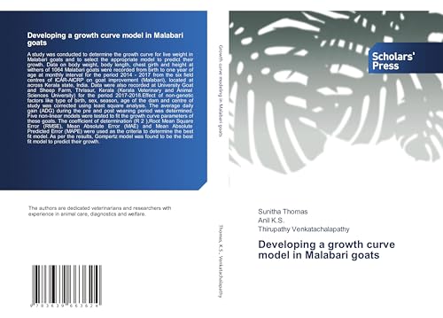 Developing a growth curve model in Malabari goats von VDM Verlag