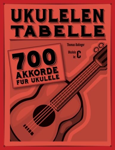Ukulelen-Tabelle: 700 Akkorde für Ukulele