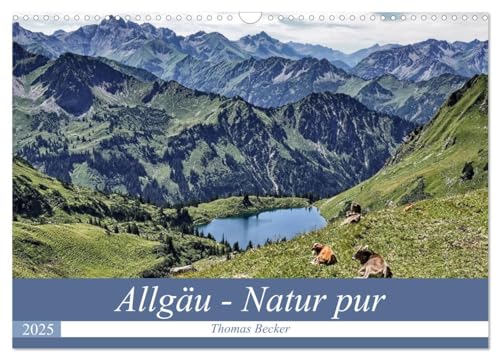 Allgäu - Natur pur (Wandkalender 2025 DIN A3 quer), CALVENDO Monatskalender von CALVENDO