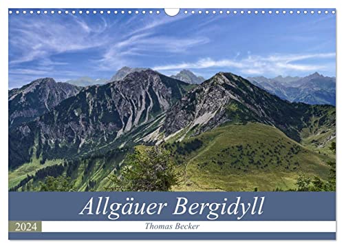 Allgäuer Bergidyll (Wandkalender 2024 DIN A3 quer), CALVENDO Monatskalender