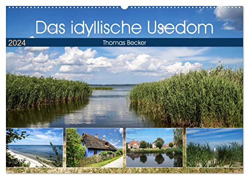 Das idyllische Usedom (Wandkalender 2024 DIN A2 quer), CALVENDO Monatskalender
