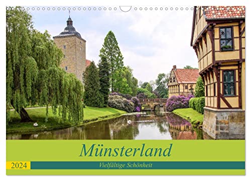 Münsterland - Vielfältige Schönheit (Wandkalender 2024 DIN A3 quer), CALVENDO Monatskalender von CALVENDO