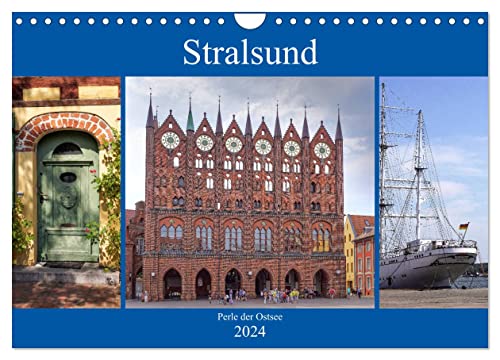 Stralsund - Perle der Ostsee (Wandkalender 2024 DIN A4 quer), CALVENDO Monatskalender von CALVENDO
