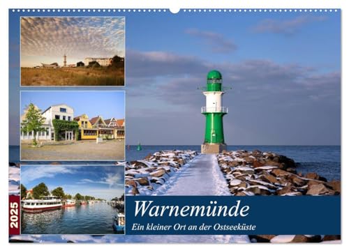 Urlaub in Warnemünde (Wandkalender 2025 DIN A2 quer), CALVENDO Monatskalender