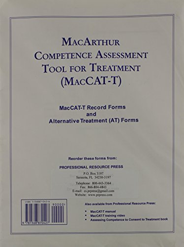 MacArthur Competence Assessment Tool for Treatment: Forms