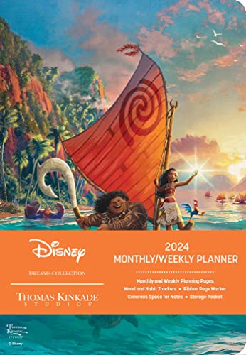 Disney Dreams Collection by Thomas Kinkade Studios 12-Month 2024 Monthly/Weekly: Moana von Andrews McMeel Publishing