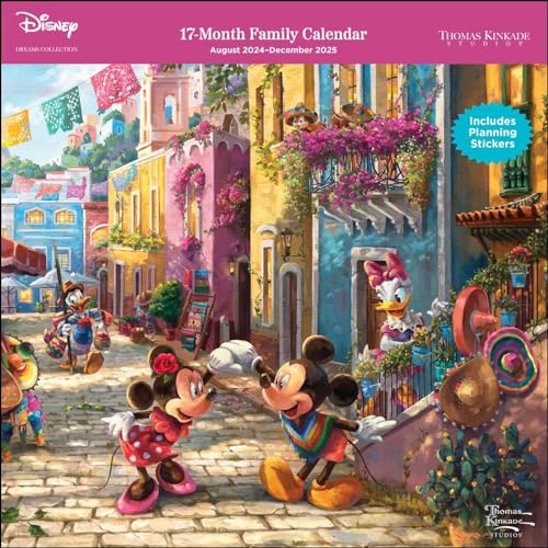 Disney Dreams Collection by Thomas Kinkade Studios: 17-Month 2024-2025 Family Wa: Original Andrews McMeel-Kalender [Kalender] (Wall-Kalender)