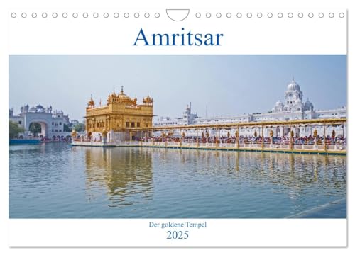 Amritsar - Der goldene Tempel (Wandkalender 2025 DIN A4 quer), CALVENDO Monatskalender von CALVENDO