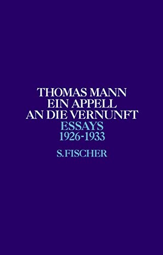 Ein Appell an die Vernunft: 1926-1933