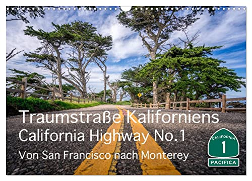 Traumstraße Kaliforniens - California Highway No.1 (Wandkalender 2024 DIN A3 quer), CALVENDO Monatskalender von CALVENDO