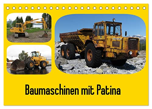 Baumaschinen mit Patina (Tischkalender 2025 DIN A5 quer), CALVENDO Monatskalender von CALVENDO