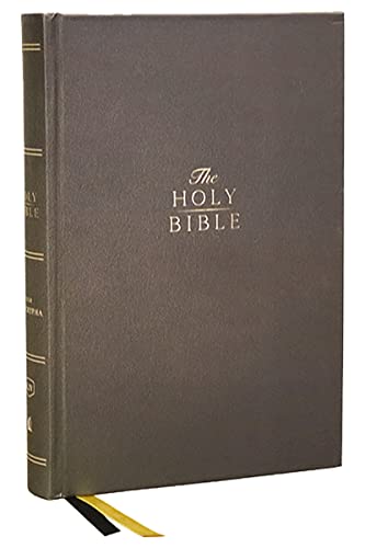 KJV Holy Bible with Apocrypha and 73,000 Center-Column Cross References, Hardcover, Red Letter, Comfort Print: King James Version von Thomas Nelson