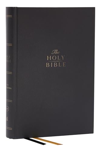 KJV Holy Bible with Apocrypha and 73,000 Center-Column Cross References, Hardcover, Red Letter, Comfort Print: King James Version