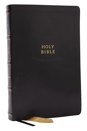 KJV Holy Bible with Apocrypha and 73,000 Center-Column Cross References, Black Leathersoft, Red Letter, Comfort Print: King James Version KJV Holy Bible with Apocrypha and 73,000 Center-Column Cross References, Black Leathersoft, Red Letter, Comfort Print: King James Version
