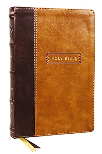 KJV Holy Bible with Apocrypha and 73,000 Center-Column Cross References, Brown Leathersoft, Red Letter, Comfort Print: King James Version KJV Holy Bible with Apocrypha and 73,000 Center-Column Cross References, Brown Leathersoft, Red Letter, Comfort Print: King James Version
