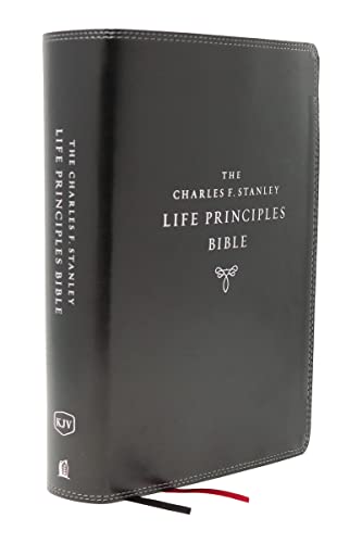 KJV, Charles F. Stanley Life Principles Bible, 2nd Edition, Leathersoft, Black, Comfort Print: Growing in Knowledge and Understanding of God Through His Word KJV, Charles F. Stanley Life Principles Bible, 2nd Edition, Leathersoft, Black, Comfort Print: Growing in Knowledge and Understanding of God Through His Word