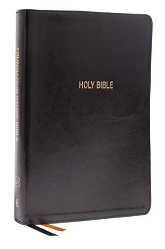 KJV, Foundation Study Bible, Large Print, Leathersoft, Black, Red Letter, Comfort Print: Holy Bible, King James Version KJV, Foundation Study Bible, Large Print, Leathersoft, Black, Red Letter, Comfort Print: Holy Bible, King James Version von HarperCollins Christian Pub.
