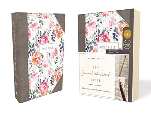 KJV, Journal the Word Bible, Cloth Over Board, Pink Floral, Red Letter Edition, Comfort Print: Reflect, Journal, or Create Art Next to Your Favorite V KJV, Journal the Word Bible, Cloth Over Board, Pink Floral, Red Letter Edition, Comfort Print: Reflect, Journal, or Create Art Next to Your Favorite V von THOMAS NELSON PUB
