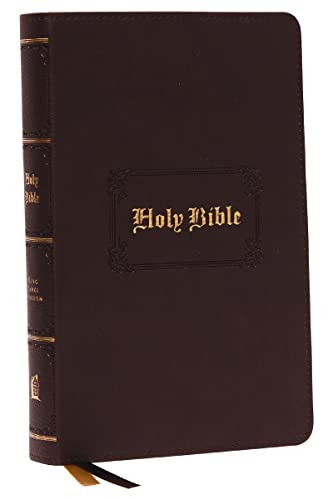 KJV, Personal Size Large Print Reference Bible, Vintage Series, Brown Leathersoft, Red Letter, Comfort Print: Holy Bible, King James Version