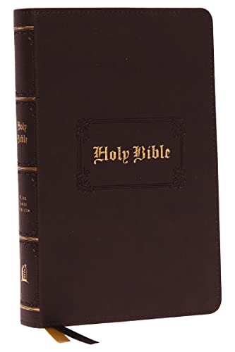 KJV, Personal Size Large Print Reference Bible, Vintage Series, Brown Leathersoft, Red Letter, Thumb Indexed, Comfort Print: Holy Bible, King James Version KJV, Personal Size Large Print Reference Bible, Vintage Series, Brown Leathersoft, Red Letter, Thumb Indexed, Comfort Print: Holy Bible, King James Version