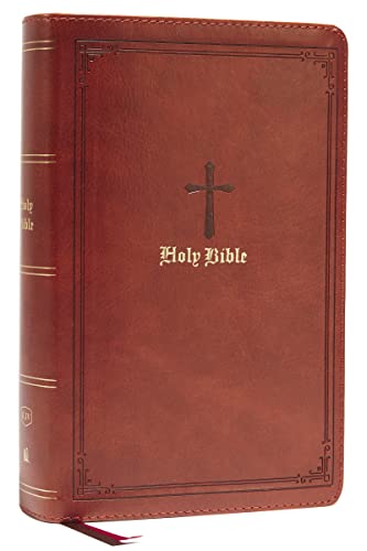KJV Holy Bible: Large Print Single-Column with 43,000 End-of-Verse Cross References, Brown Leathersoft, Personal Size, Red Letter, Comfort Print: King James Version: Holy Bible, King James Version