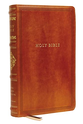 KJV, Personal Size Reference Bible, Sovereign Collection, Leathersoft, Brown, Red Letter, Thumb Indexed, Comfort Print: Holy Bible, King James Version