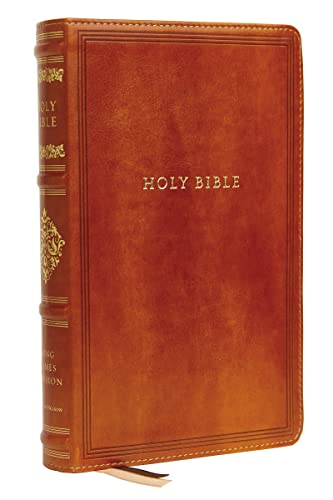 KJV, Personal Size Reference Bible, Sovereign Collection, Leathersoft, Brown, Red Letter, Thumb Indexed, Comfort Print: Holy Bible, King James Version KJV, Personal Size Reference Bible, Sovereign Collection, Leathersoft, Brown, Red Letter, Thumb Indexed, Comfort Print: Holy Bible, King James Version