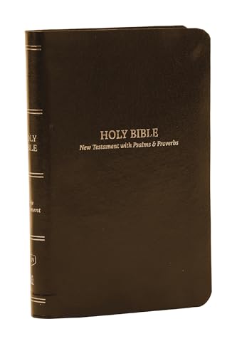 KJV Holy Bible: Pocket New Testament with Psalms and Proverbs, Brown Leatherflex, Red Letter, Comfort Print: King James Version: KJV, New Testament ... Leatherflex, Brown, Red Letter, Comfort Print von Thomas Nelson