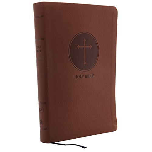 KJV Holy Bible: Giant Print with 53,000 Cross References, Brown Leathersoft, Red Letter, Comfort Print: King James Version von Thomas Nelson