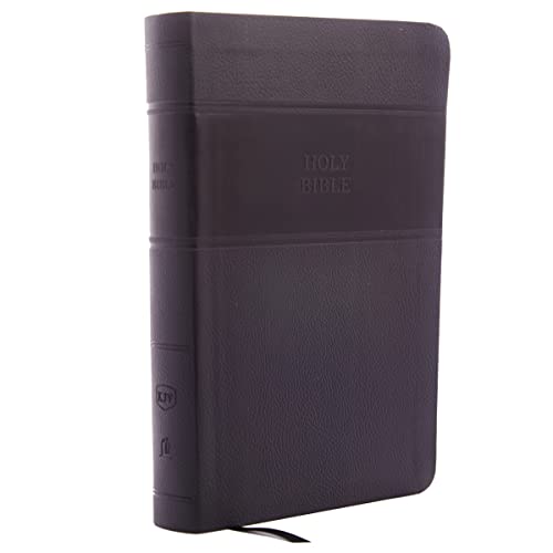 KJV Holy Bible: Personal Size Giant Print with 43,000 Cross References, Black Leathersoft, Red Letter, Comfort Print (Thumb Indexed): King James Version