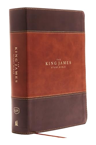 KJV, The King James Study Bible, Leathersoft, Brown, Red Letter, Full-Color Edition: Holy Bible, King James Version von Thomas Nelson