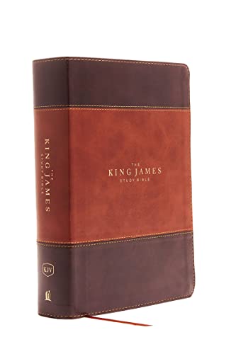 KJV, The King James Study Bible, Leathersoft, Brown, Thumb Indexed, Red Letter, Full-Color Edition: Holy Bible, King James Version KJV, The King James Study Bible, Leathersoft, Brown, Thumb Indexed, Red Letter, Full-Color Edition: Holy Bible, King James Version