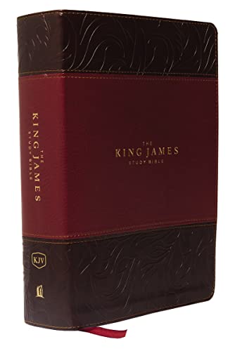KJV, The King James Study Bible, Leathersoft, Burgundy, Red Letter, Full-Color Edition: Holy Bible, King James Version KJV, The King James Study Bible, Leathersoft, Burgundy, Red Letter, Full-Color Edition: Holy Bible, King James Version