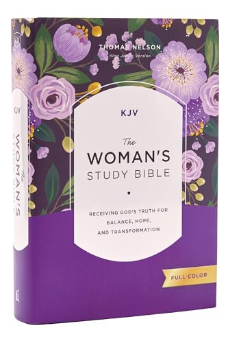 KJV, The Woman's Study Bible, Hardcover, Red Letter, Full-Color Edition, Comfort Print: Receiving God's Truth for Balance, Hope, and Transformation