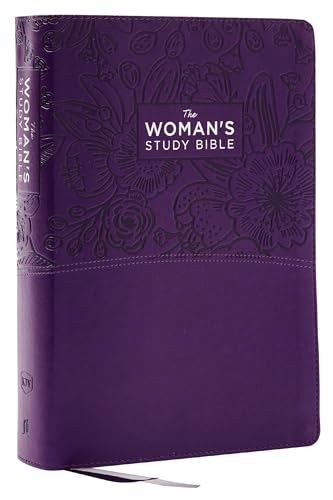KJV, The Woman's Study Bible, Purple Leathersoft, Red Letter, Full-Color Edition, Comfort Print: Receiving God's Truth for Balance, Hope, and Transformation