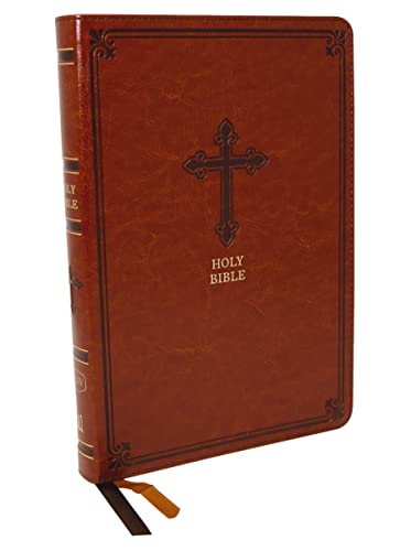 KJV Holy Bible: Large Print Thinline, Brown Leathersoft, Red Letter, Comfort Print: King James Version: Holy Bible, King James Version