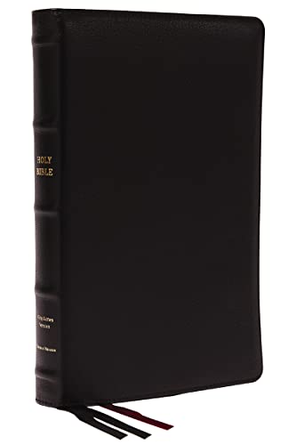 KJV Holy Bible: Large Print Thinline, Black Goatskin Leather, Premier Collection, Red Letter, Comfort Print (Thumb Indexed): King James Version: Holy Bible, King James Version
