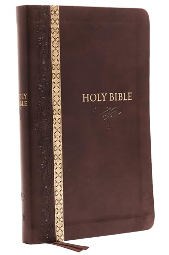 KJV Holy Bible: Thinline, Brown Leathersoft, Red Letter, Comfort Print (Thumb Indexed): King James Version: Holy Bible, King James Version von Thomas Nelson