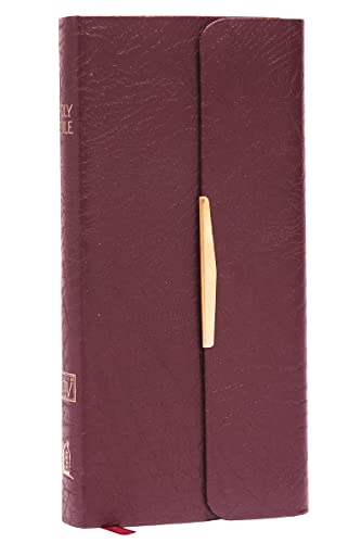 KJV Compact Checkbook Bible, Burgundy Bonded Leather, Red Letter: King James Version, Holy Bible: Holy Bible, King James Version KJV Compact Checkbook Bible, Burgundy Bonded Leather, Red Letter: King James Version, Holy Bible: Holy Bible, King James Version