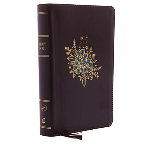 KJV Holy Bible: Personal Size Giant Print with 43,000 Cross References, Deluxe Burgundy Leathersoft, Red Letter, Comfort Print (Thumb Indexed): King James Version