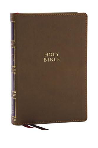 KJV Holy Bible: Compact Bible with 43,000 Center-Column Cross References, Brown Leathersoft, Red Letter, Comfort Print: King James Version: King James ... Leathersoft, Brown, Red Letter, Comfort Print